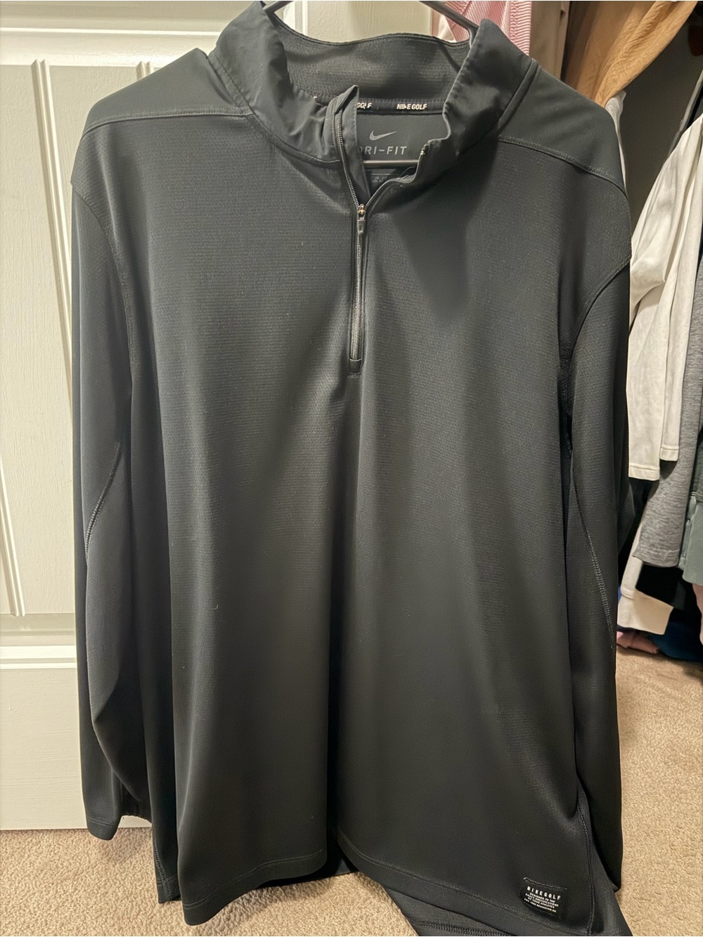 Nike Black Dri-FIT Half-Zip Performance Pullover
